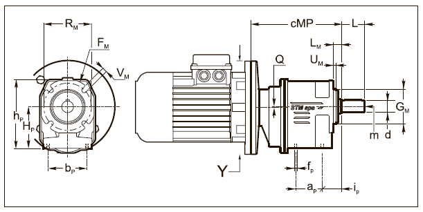 Вариант исполнения AM 35, AM 41, AM 45
