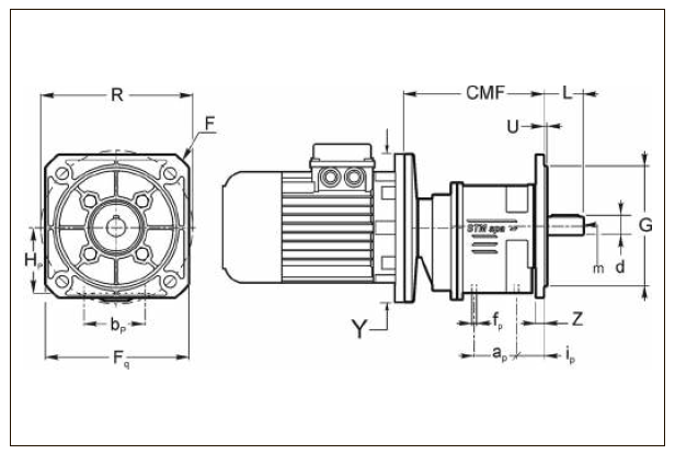 Вариант исполнения AMF 35, AMF 41, AMF 45