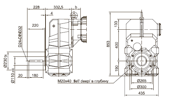 Фланец с резьбовыми отверстиями
