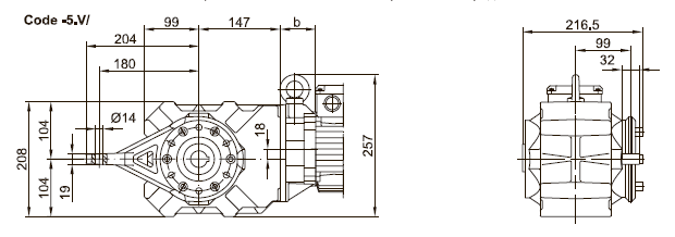 Исполнение с моментным рычагом