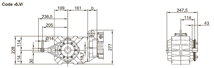 Исполнение с моментным рычагом